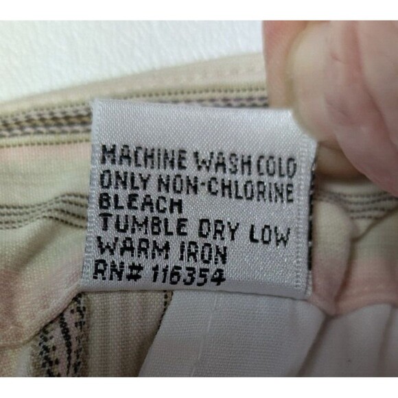 Talbots Classic Fit Capri Pants Striped Stretch Womens 18W - Picture 12 of 12